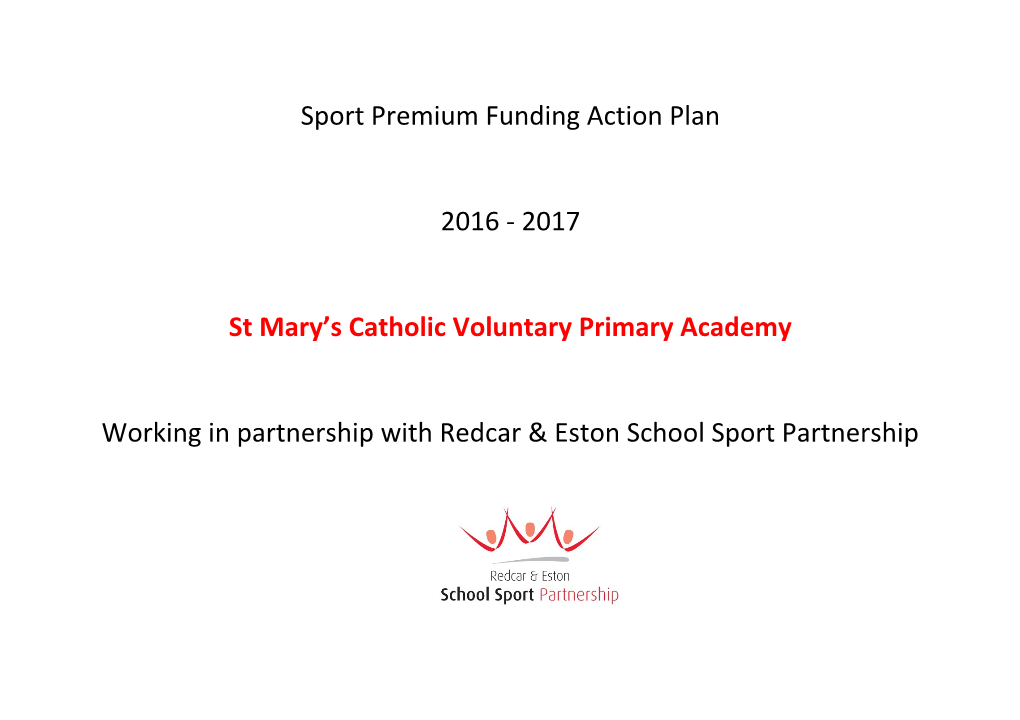 Sport Premium Funding Action Plan