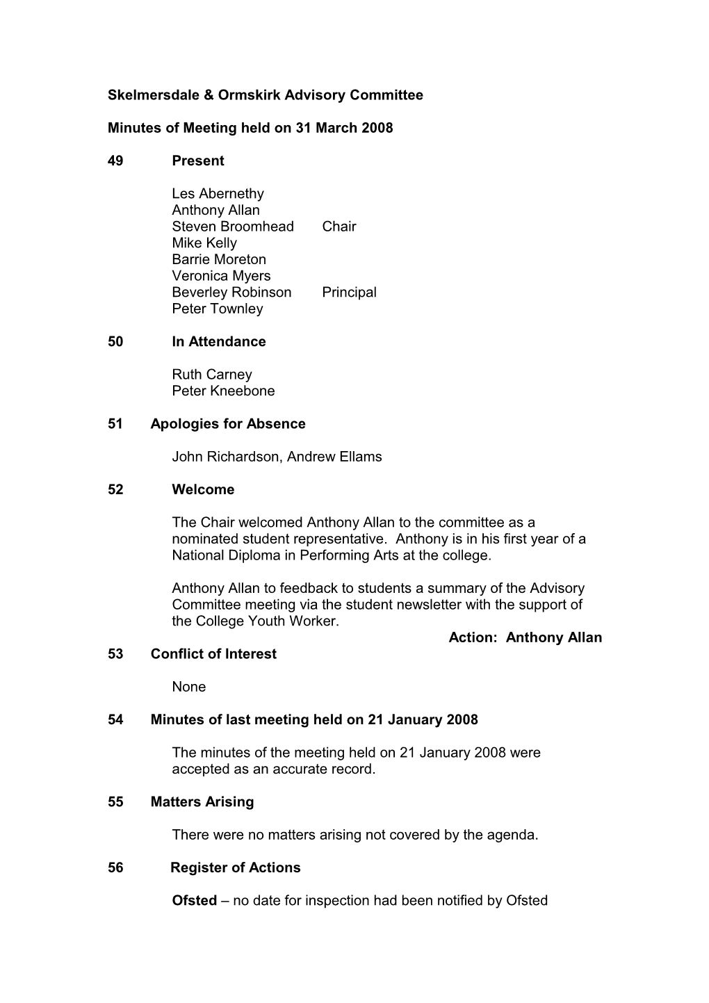 Skelmersdale & Ormskirk Advisory Committee