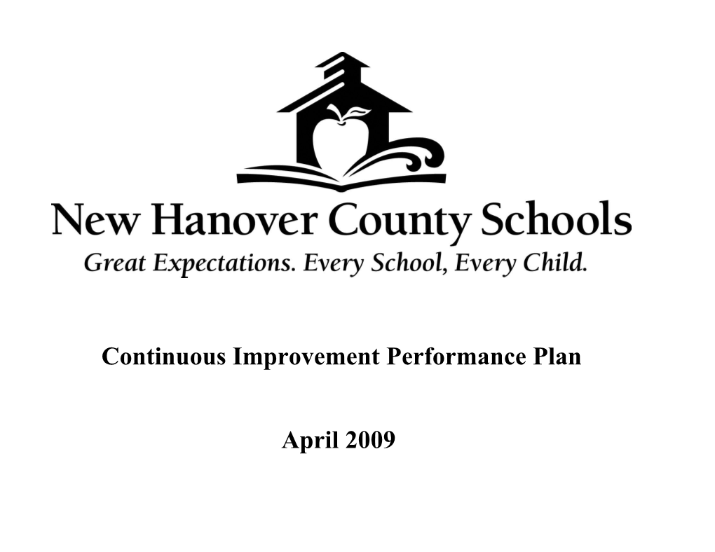 Continuous Improvement Performance Plan