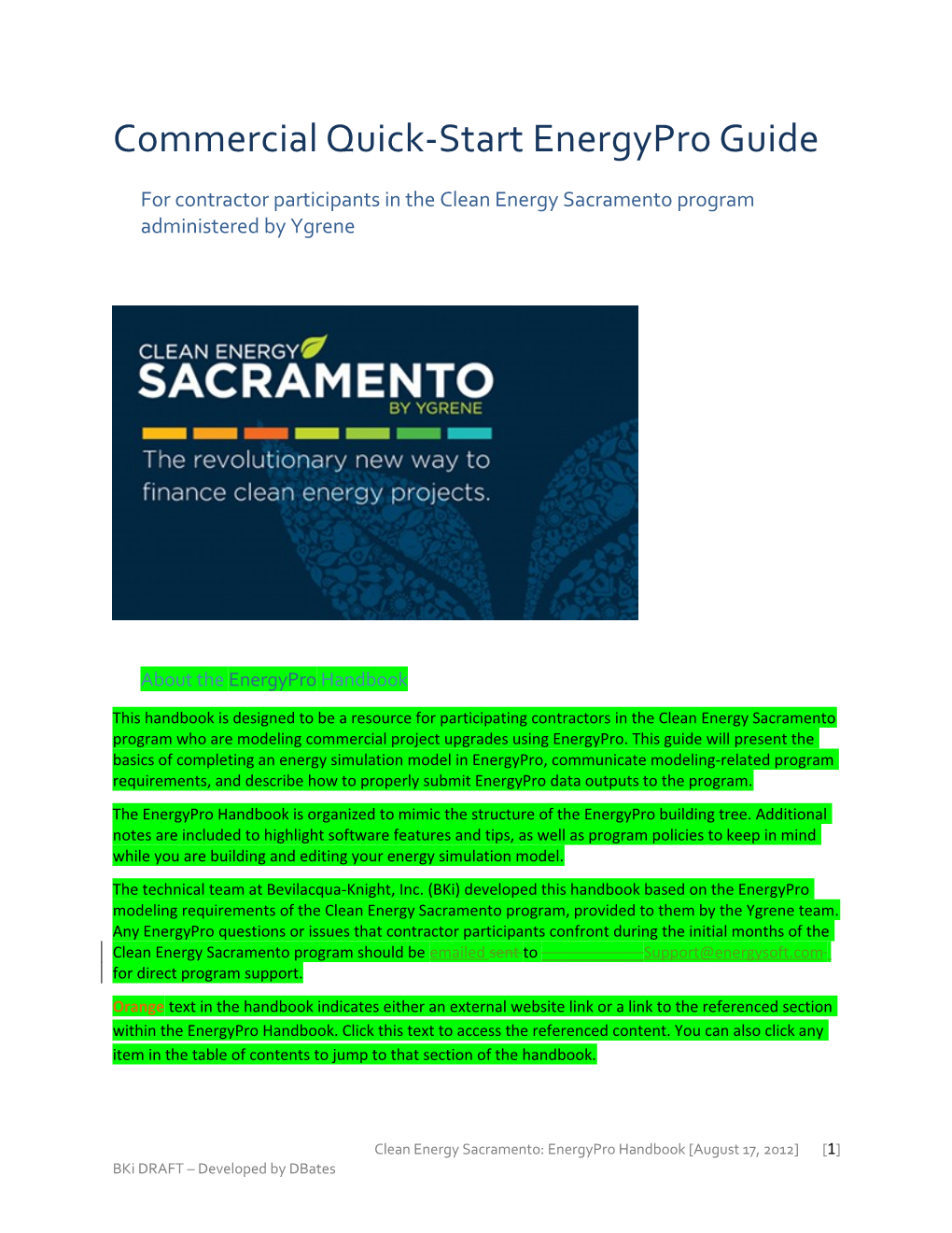 For Contractor Participants in the Clean Energy Sacramento Program Administered by Ygrene