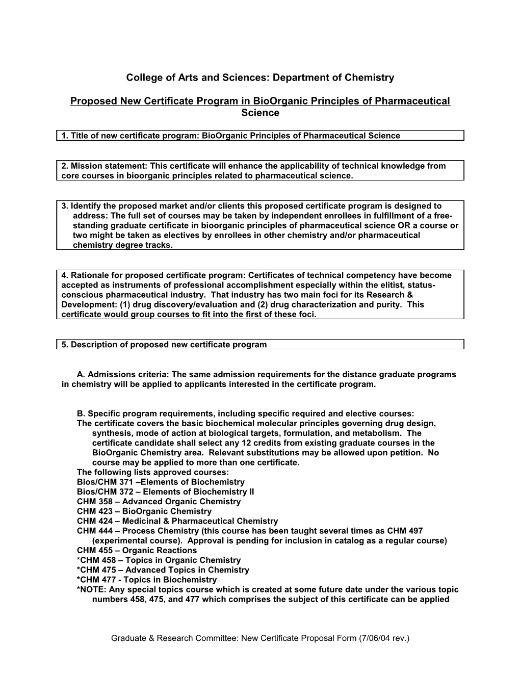 GRC New Certificate Program Proposal Form s1