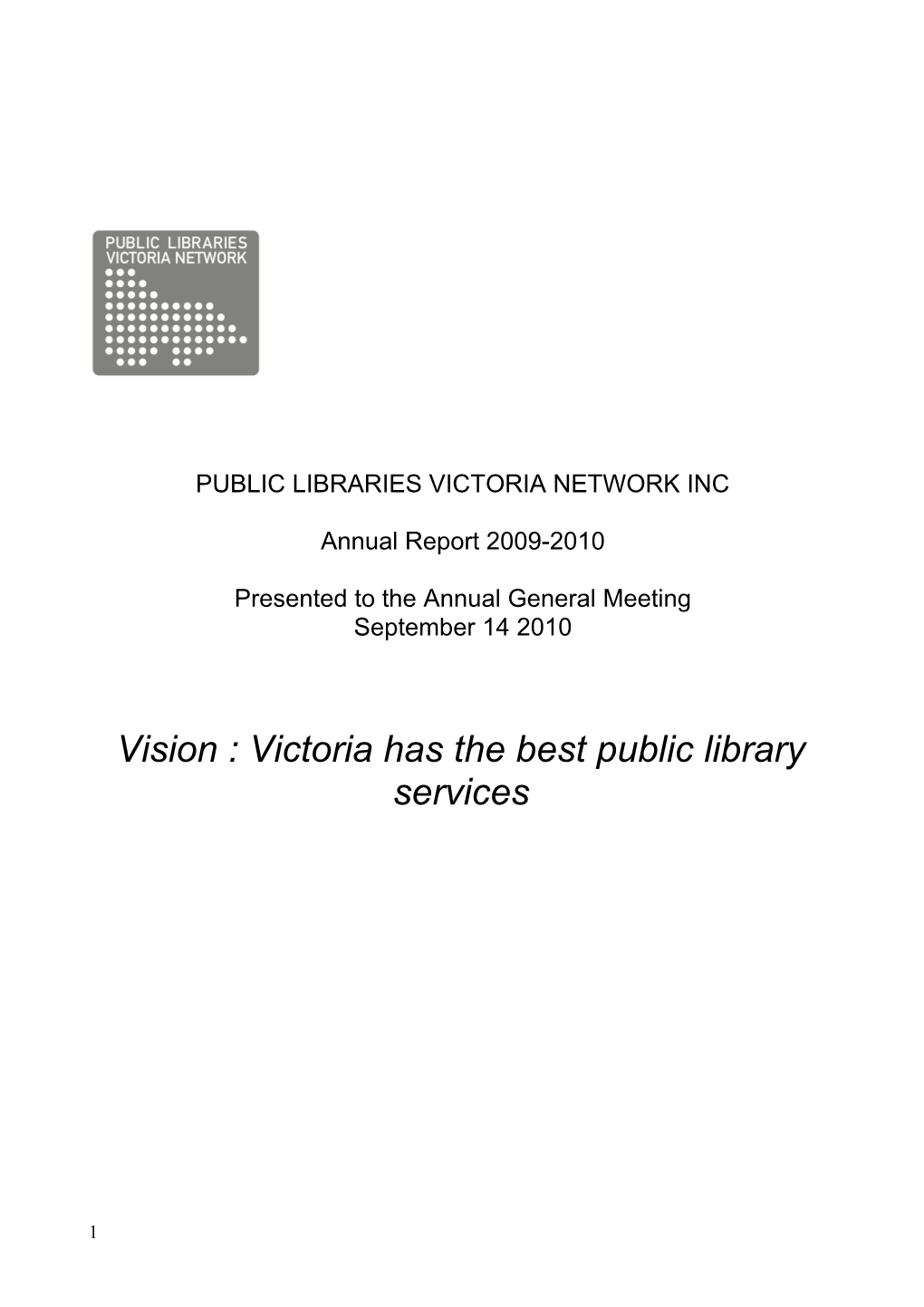 Public Libraries Victoria Network Inc