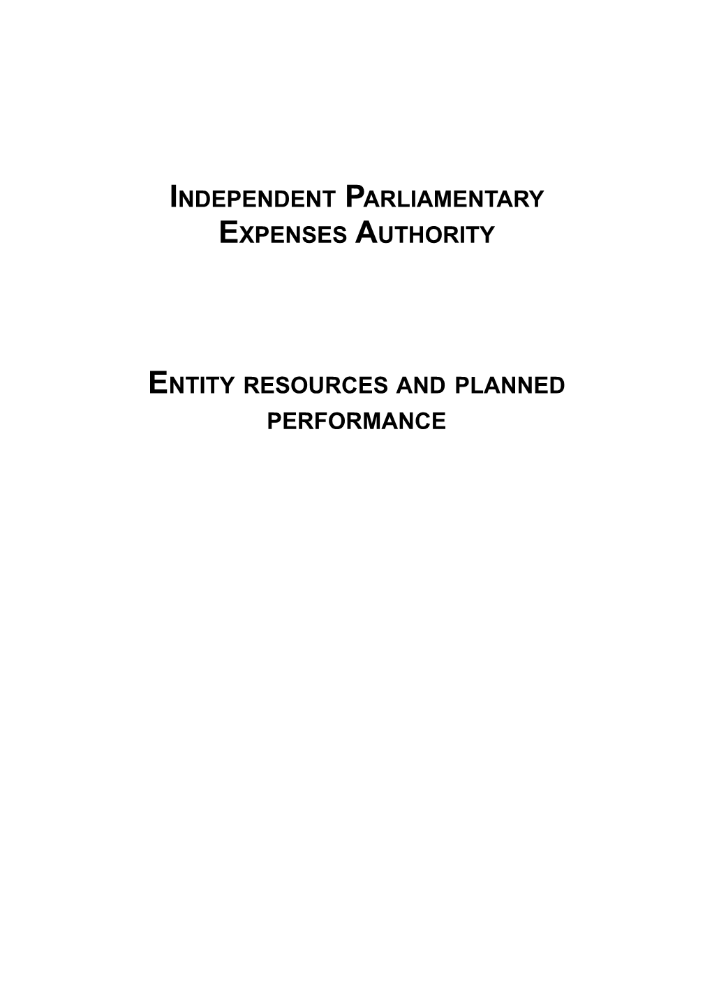 Independent Parliamentary Expenses Authority - Pbs