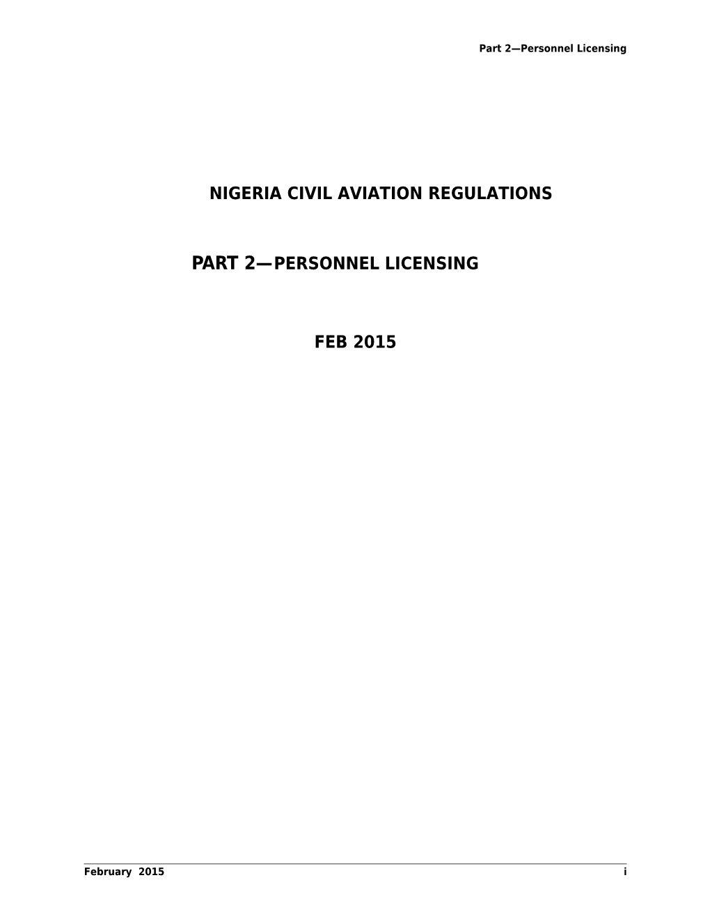 Nigeria Civil Aviation Regulations