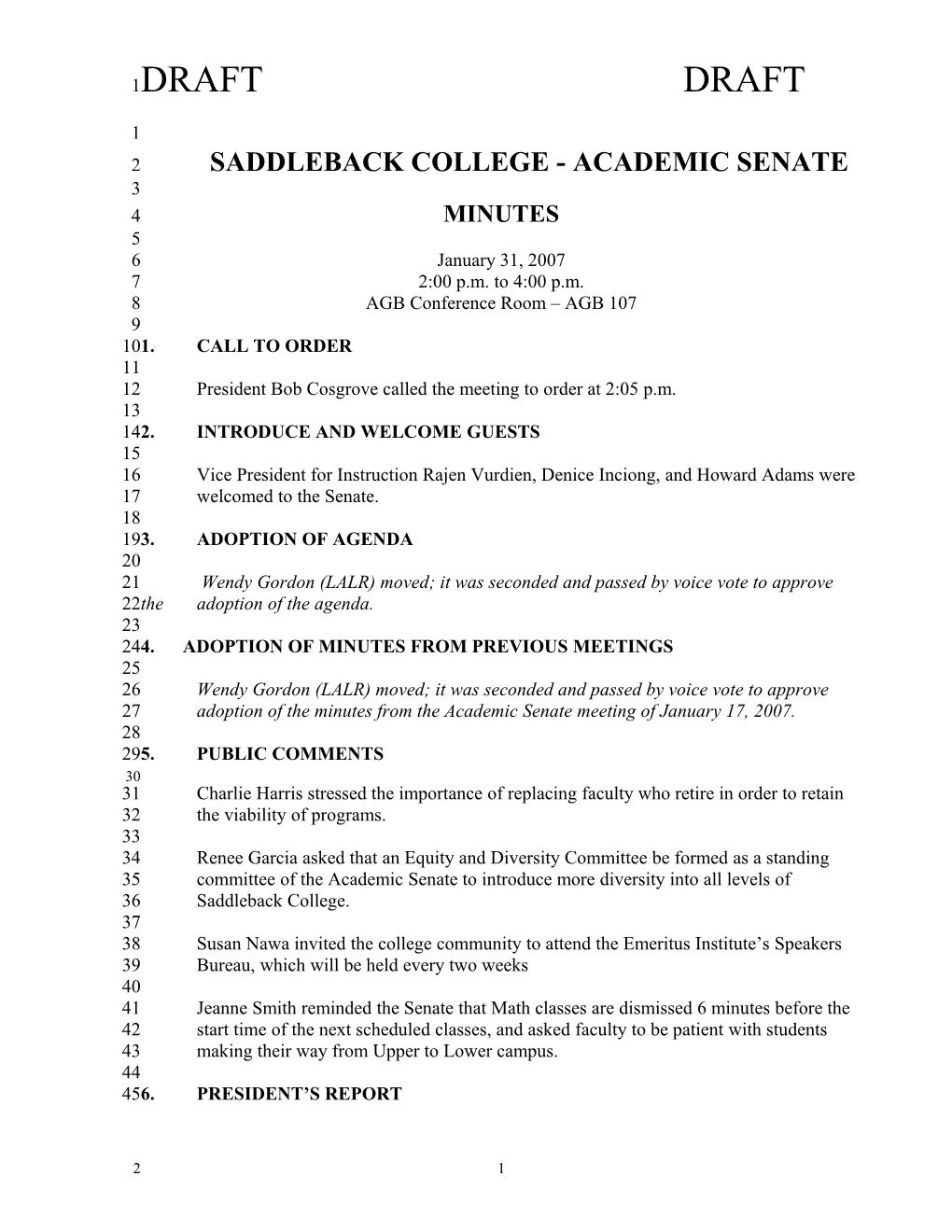 Saddleback College - Academic Senate s3