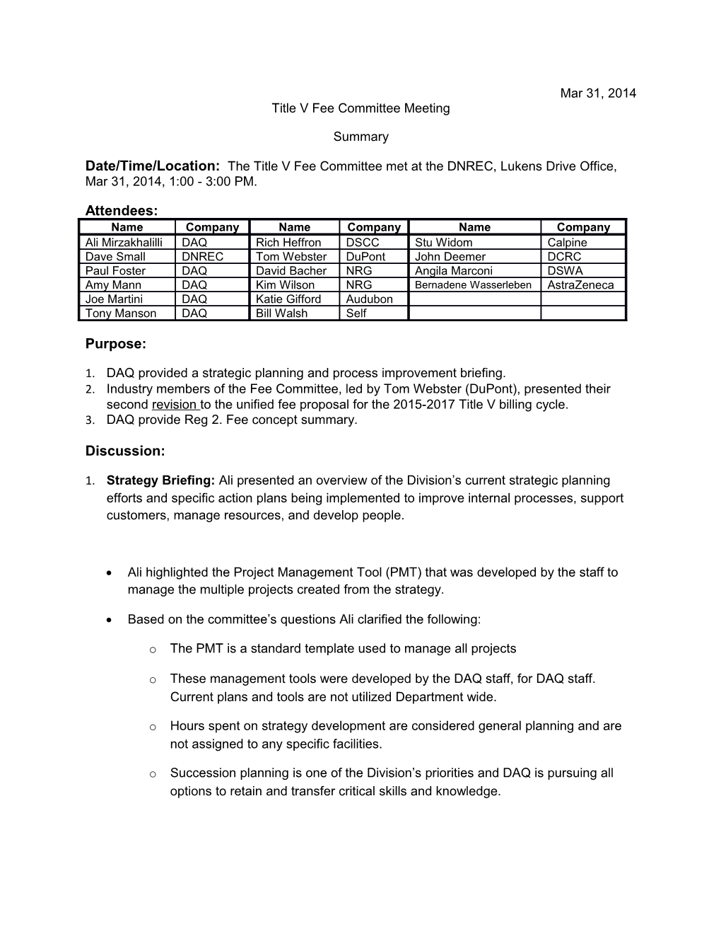 Title V Fee Committee Meeting s1