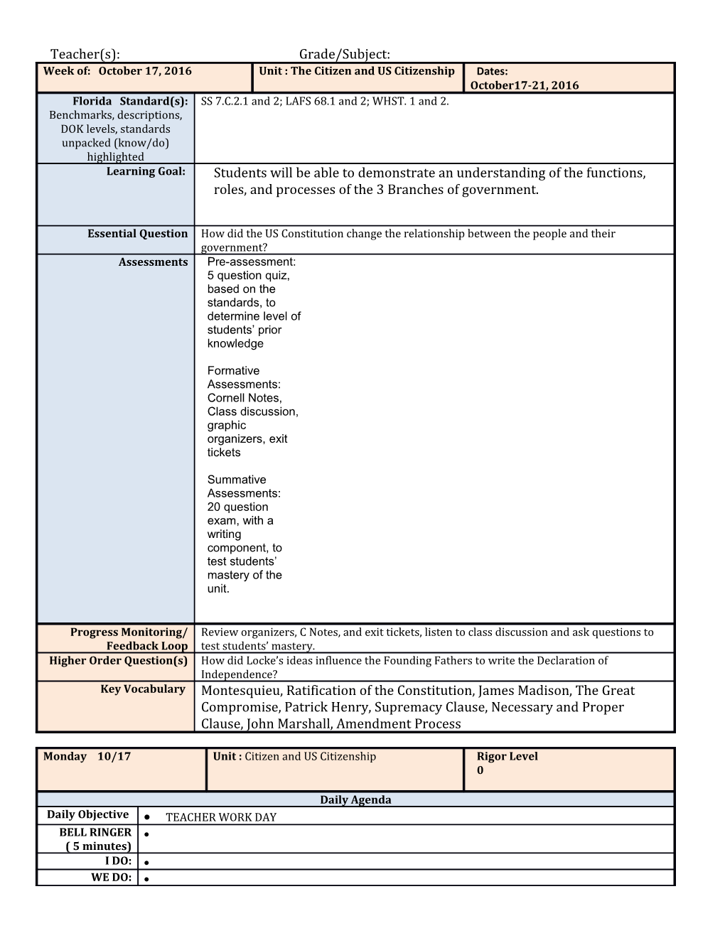 Learning Scales and Accommodations