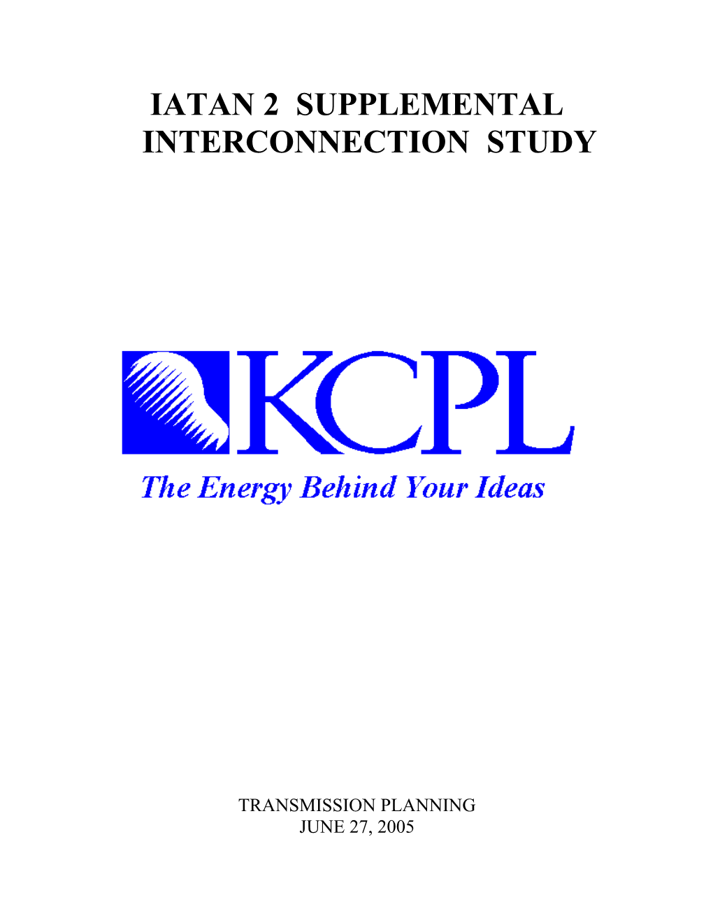 Kcpl Transmission Planning