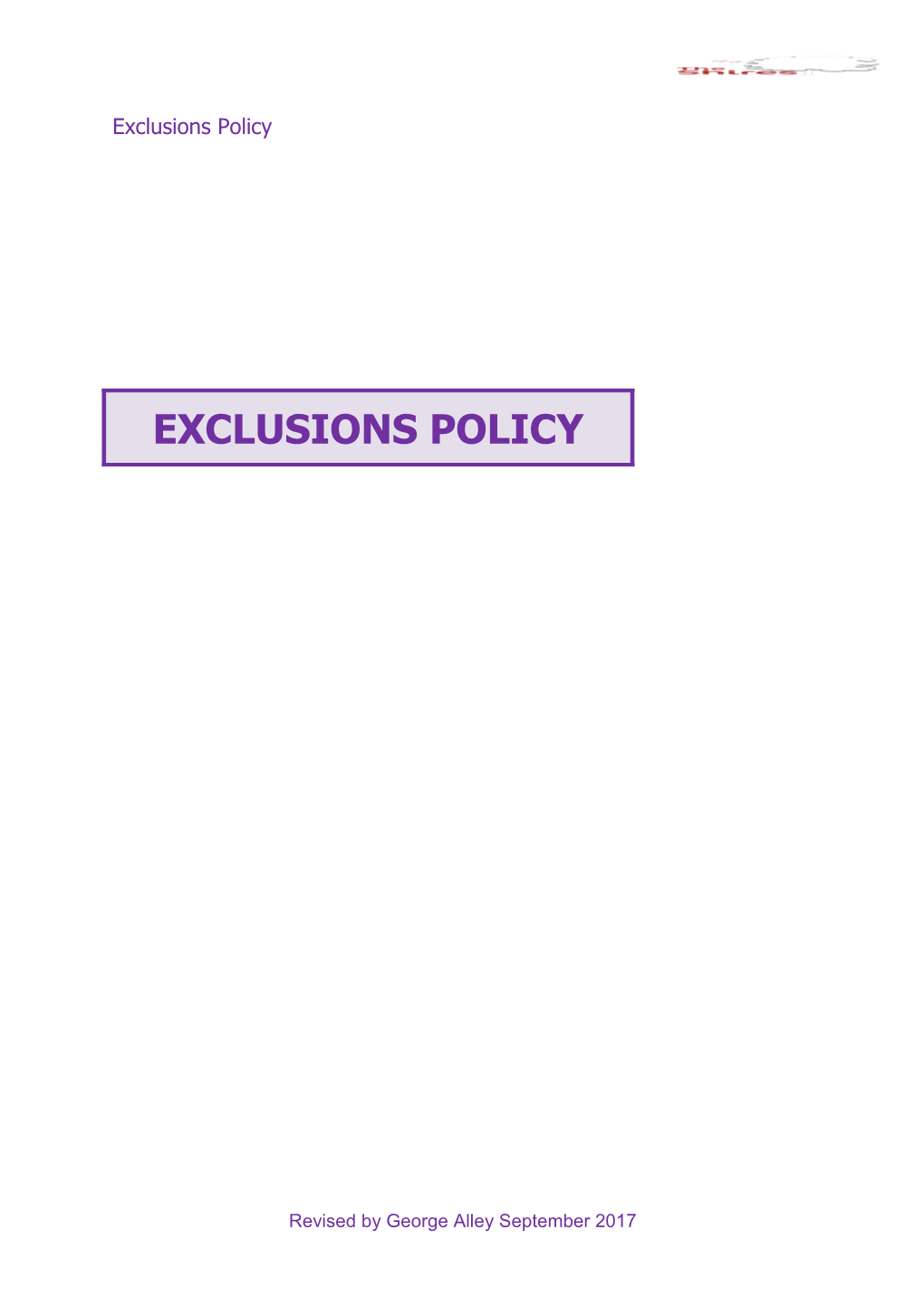 The DCSF Guidance on Exclusions Does Not Apply to Independent Schools
