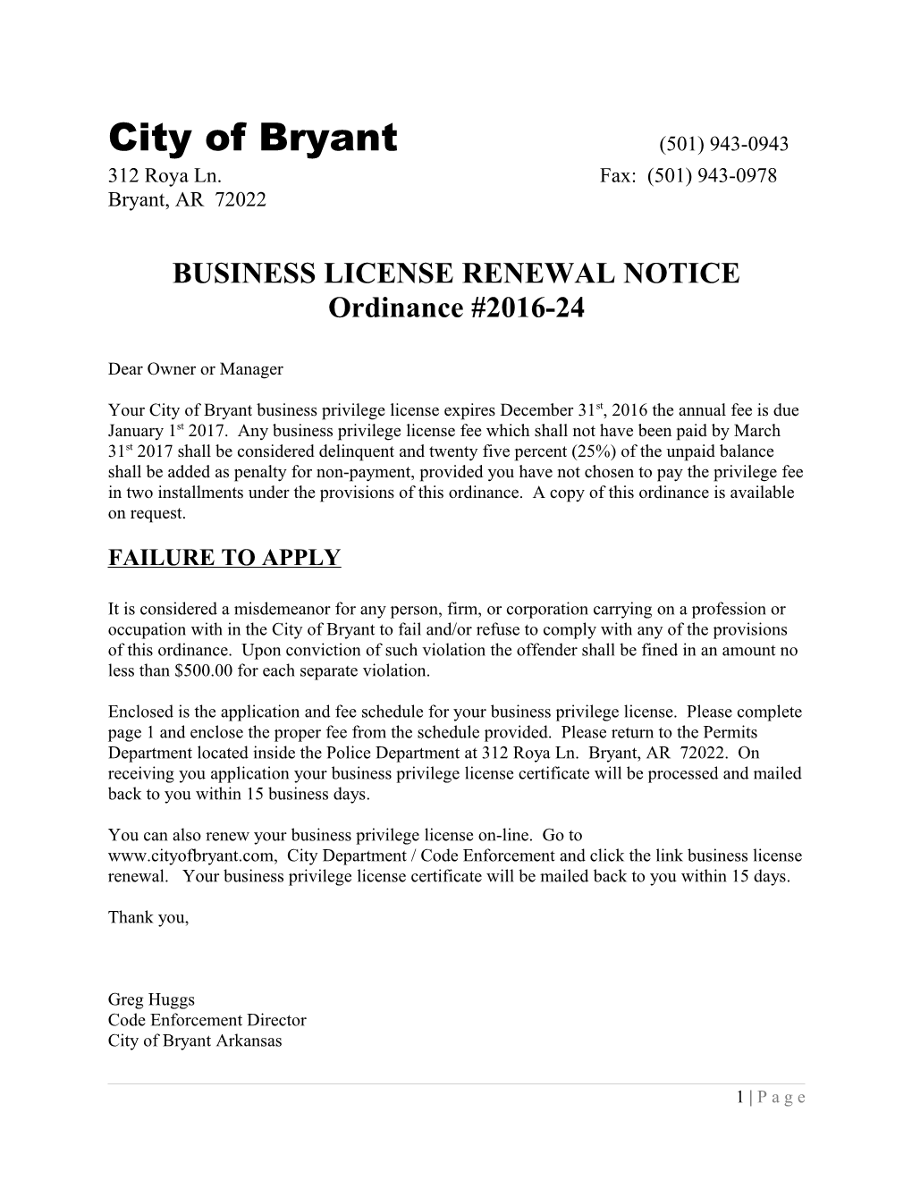 City of Bryant