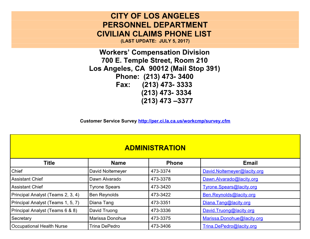 Tristar Risk Management Contact Sheet