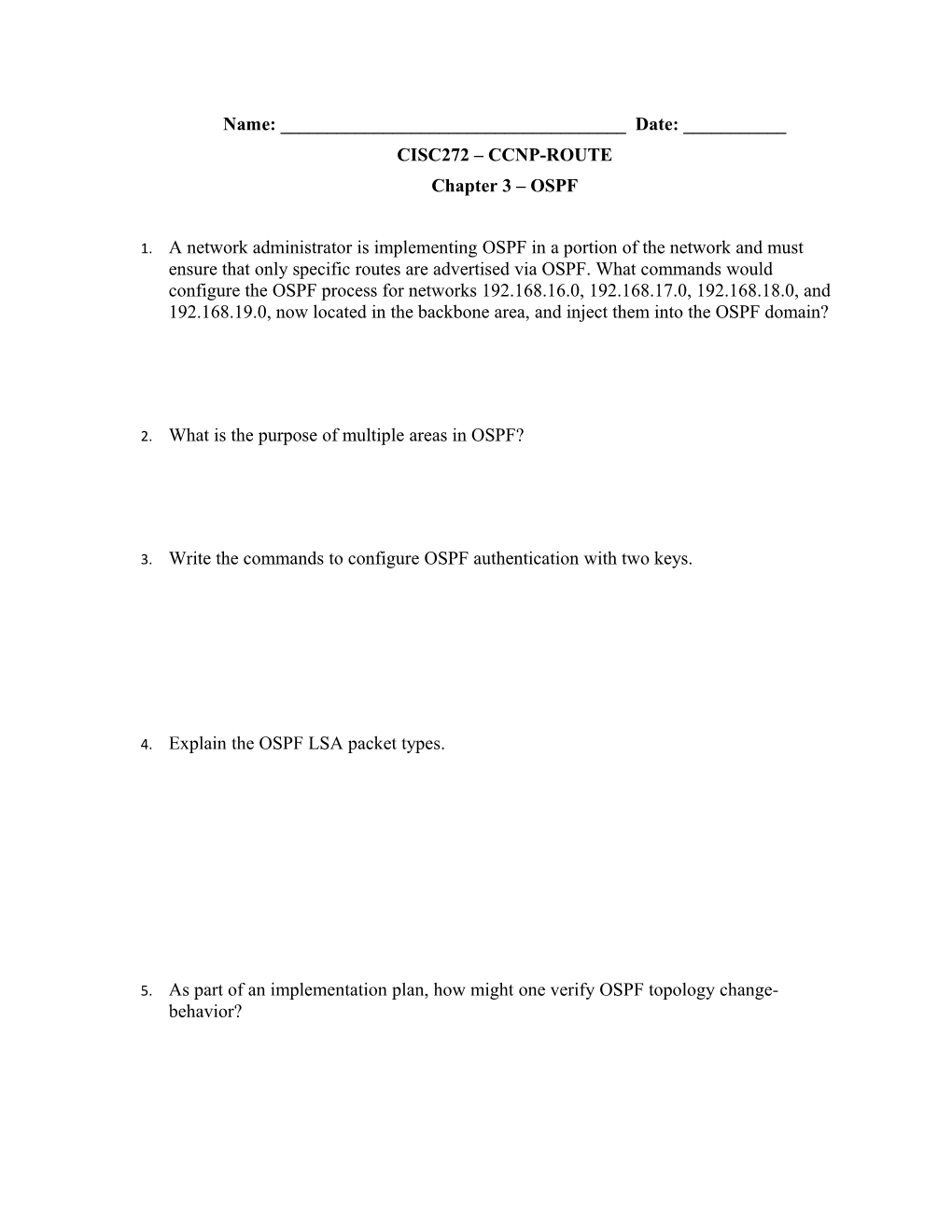 Cisc272 Ccnp-Route