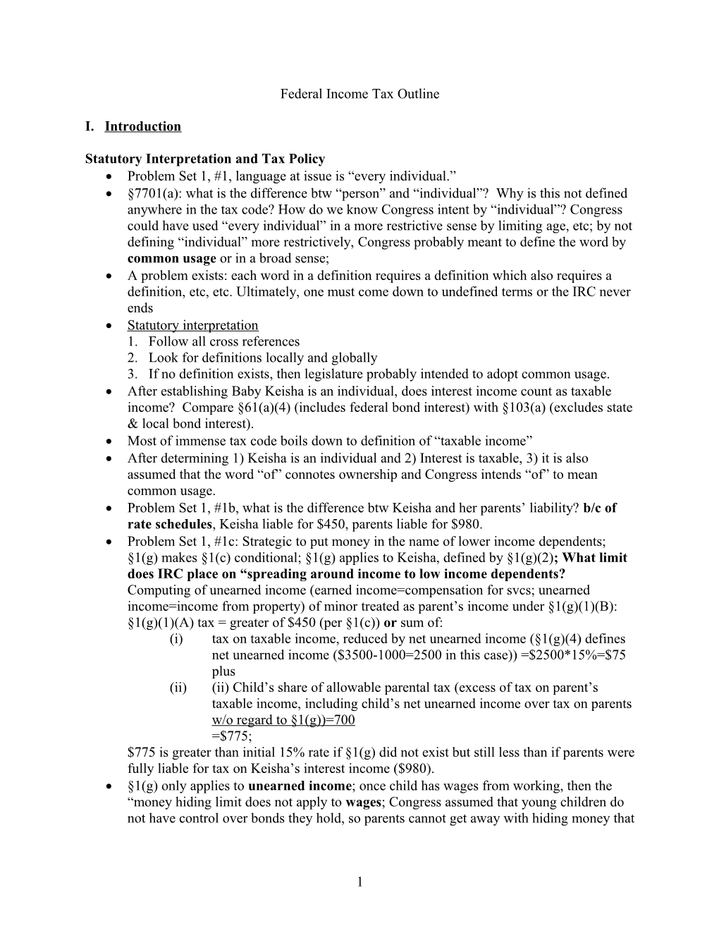 Statutory Interpretation and Tax Policy