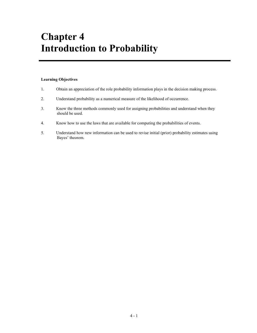 Introduction to Probability s1