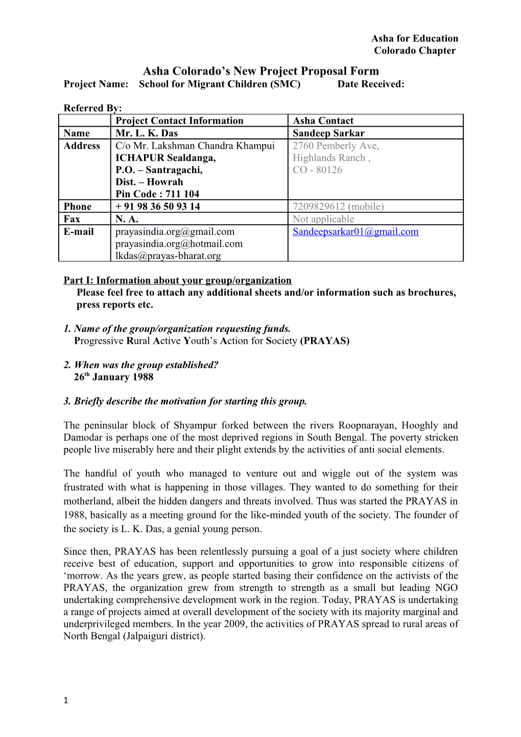 Ashacolorado S New Project Proposal Form