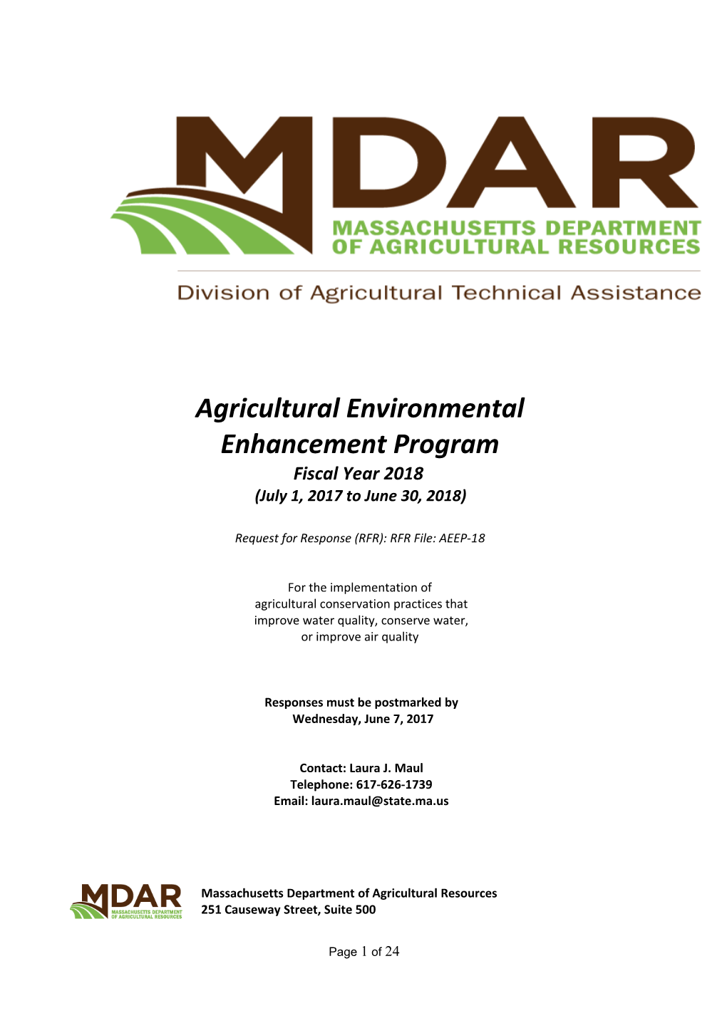 Agricultural Environmental Enhancement Program s1