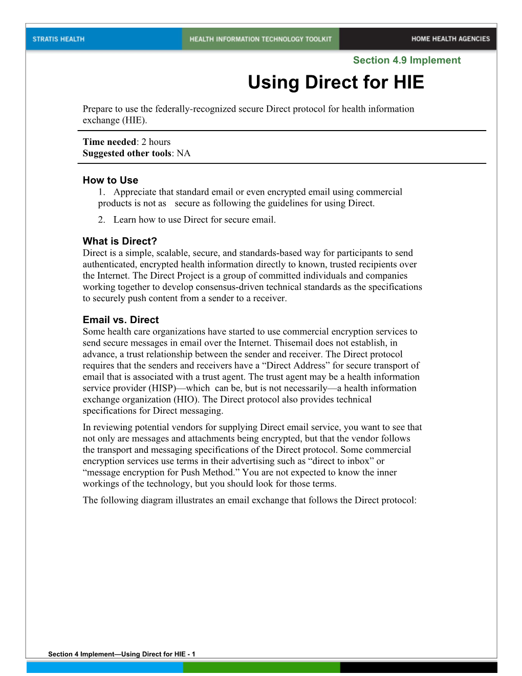 4 Using Direct for HIE