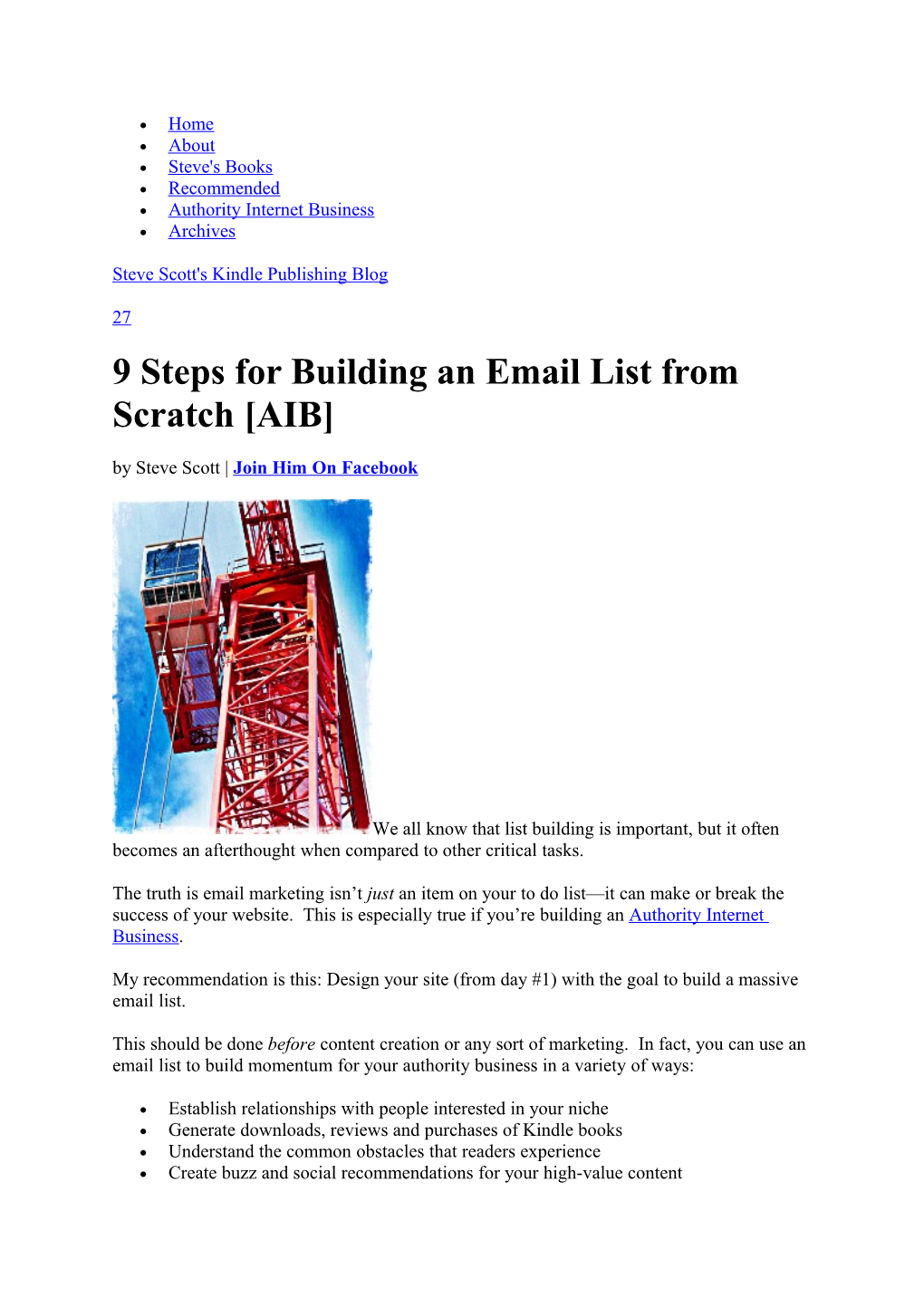 9 Steps for Building an Email List from Scratch AIB