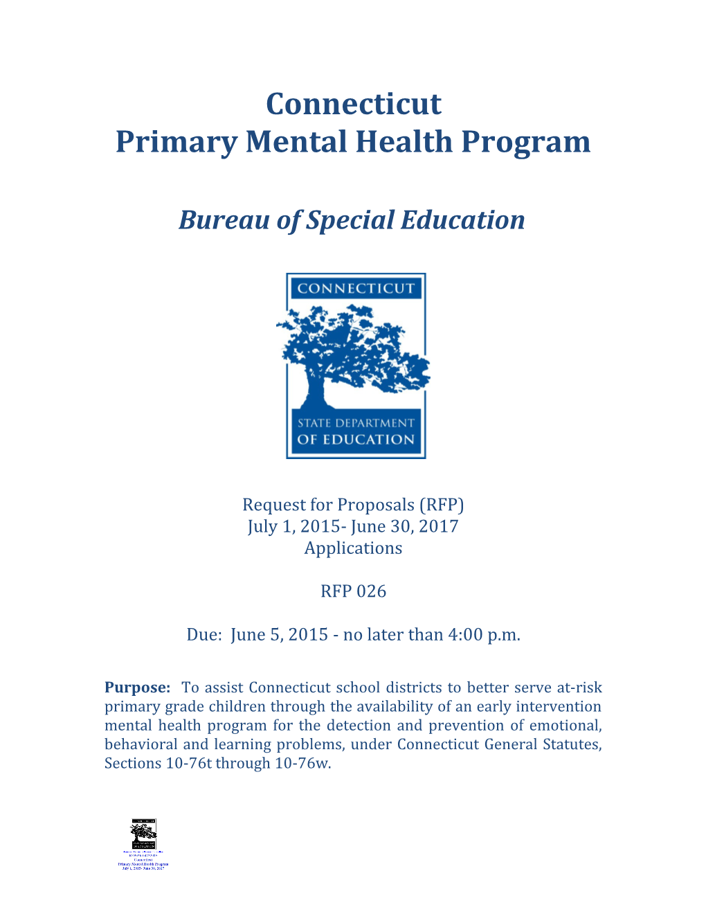 Primary Mental Health Program
