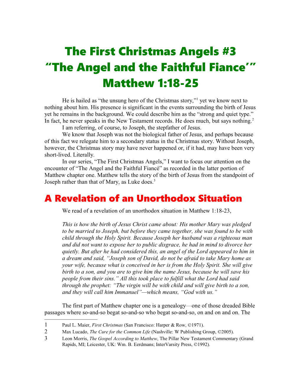 The First Christmas Angels #1
