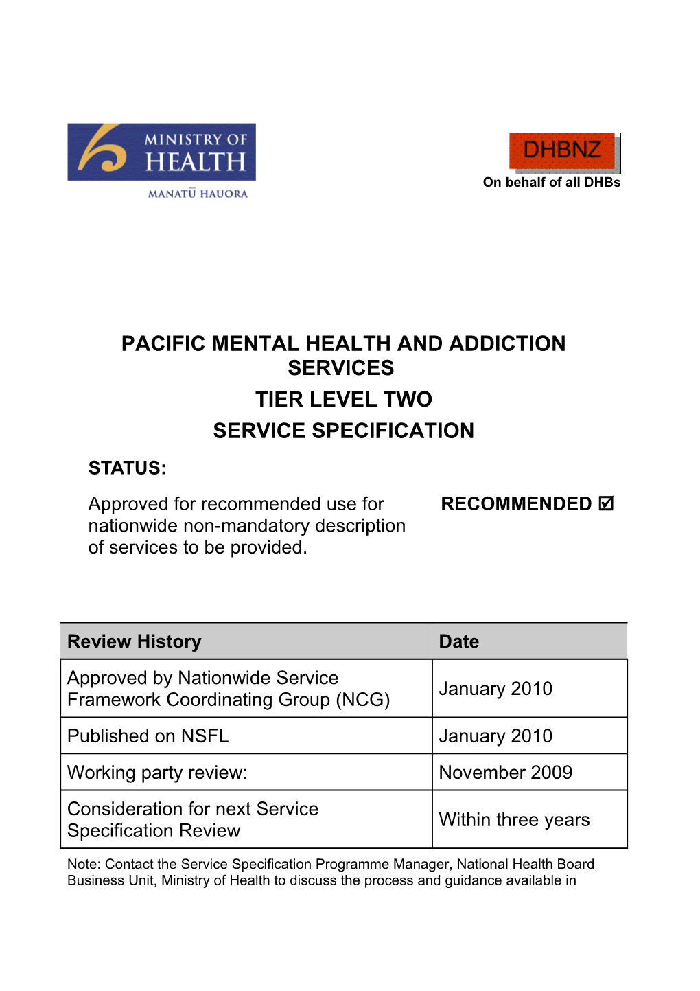 Pacific Mental Health and Addiction