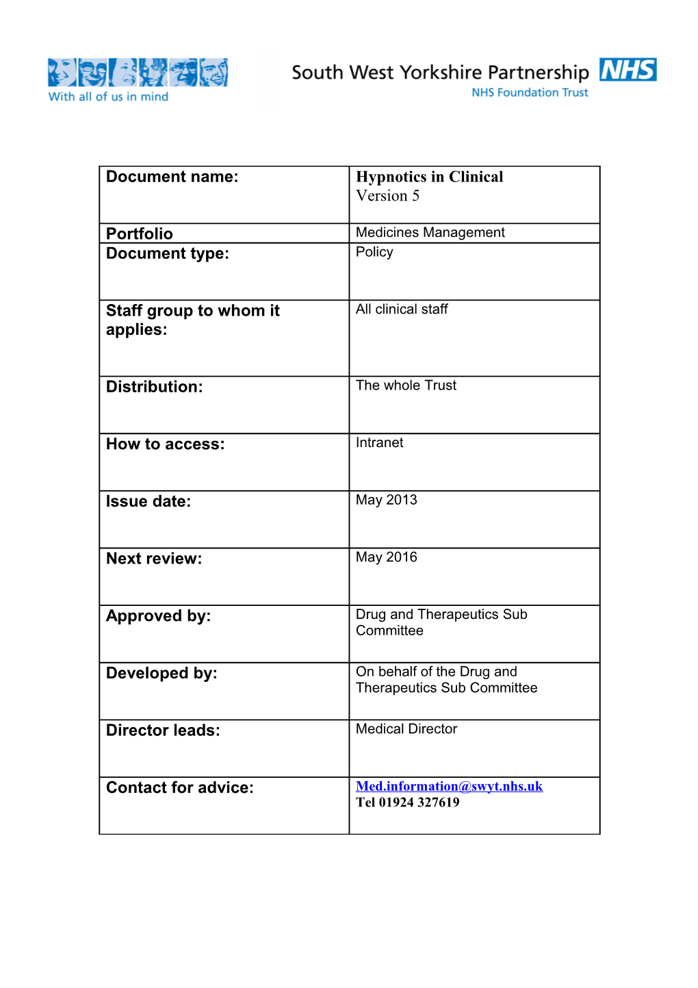 Hypnotics in Clinical Practice