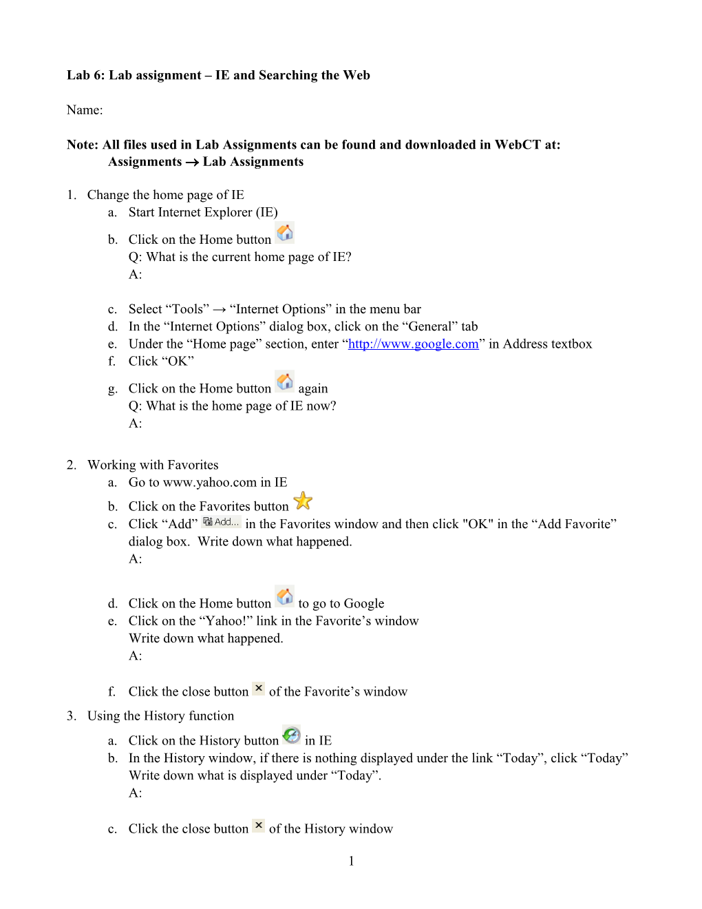 Lab6:Lab Assignment IE and Searching the Web