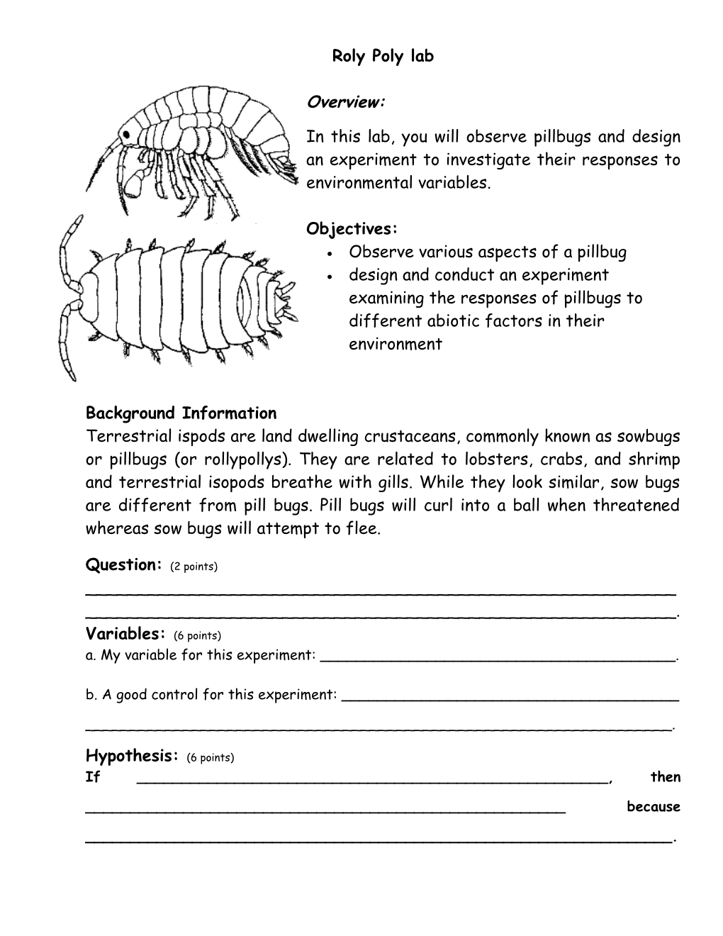 Ap Laboratory 11: Animal Behavior