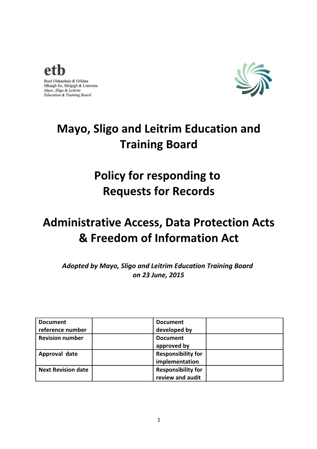 Mayo, Sligo and Leitrim Education and Training Board