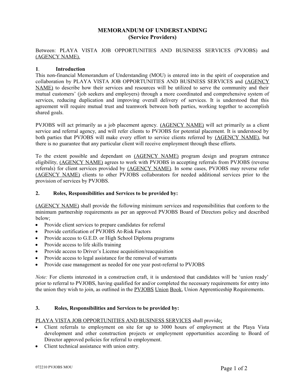 Memorandum of Understanding s1