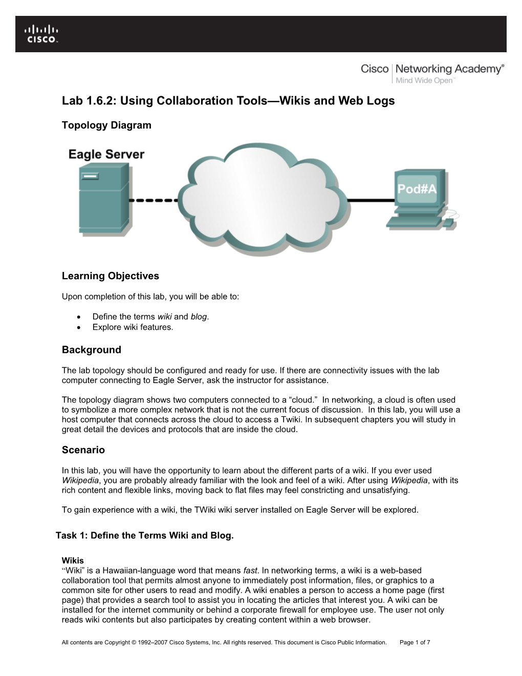Using Collaboration Tools- Wikis and Web Logs