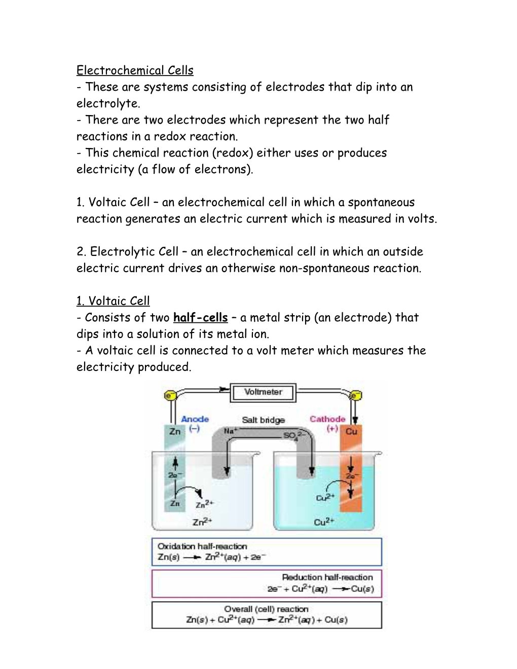 These Are Systems Consisting of Electrodes That Dip Into an Electrolyte