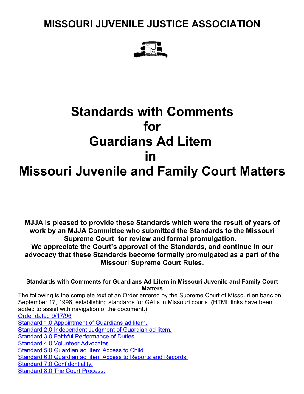 Missouri Juvenile Justice Association