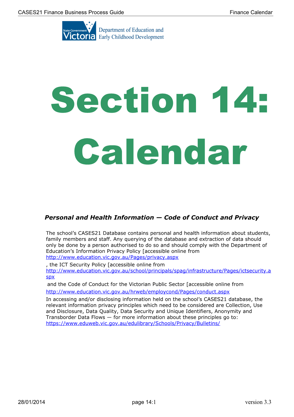 Personal and Health Information Code of Conduct and Privacy