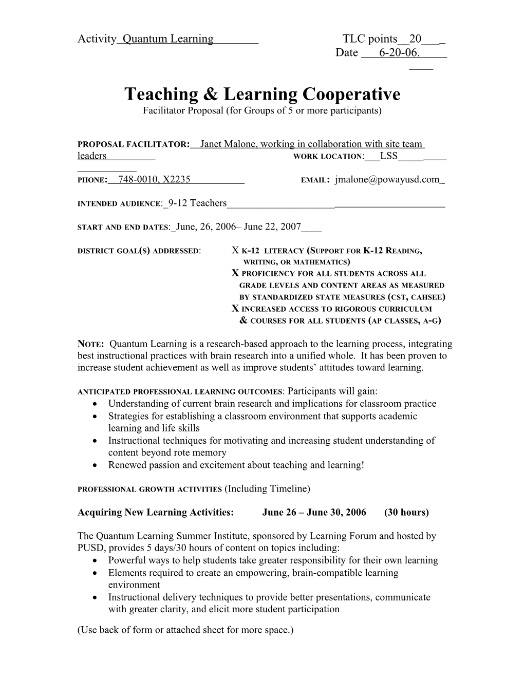 Teaching & Learning Cooperative s5