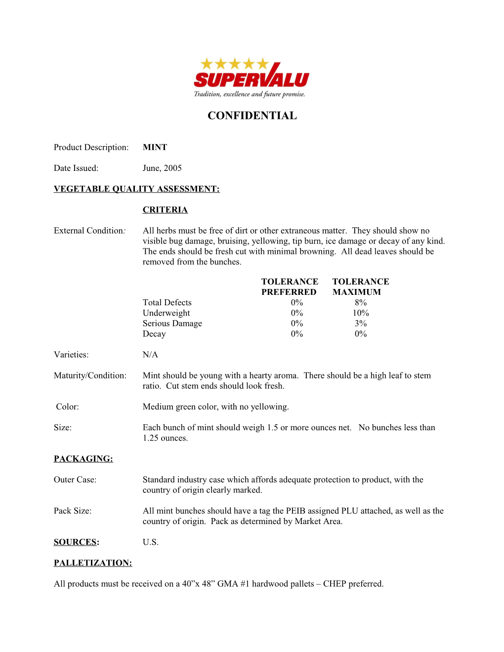 Vegetable Quality Assessment