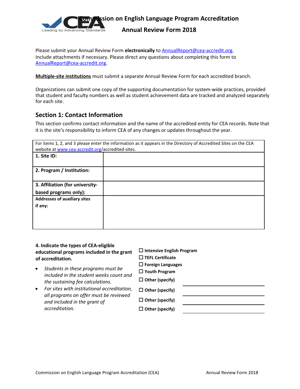 Please Submit Your Annual Review Formelectronicallyto