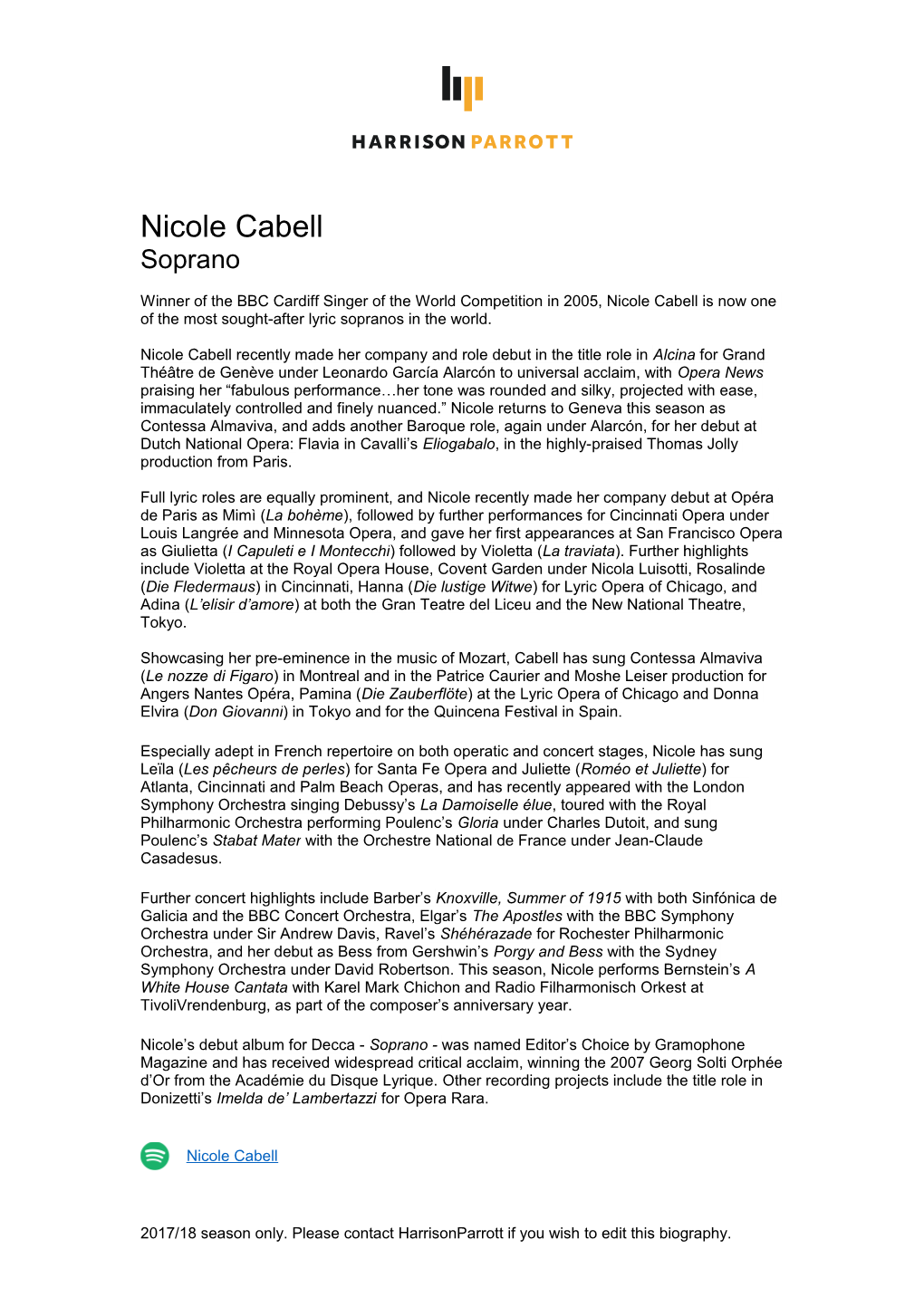 Nicole Cabell
