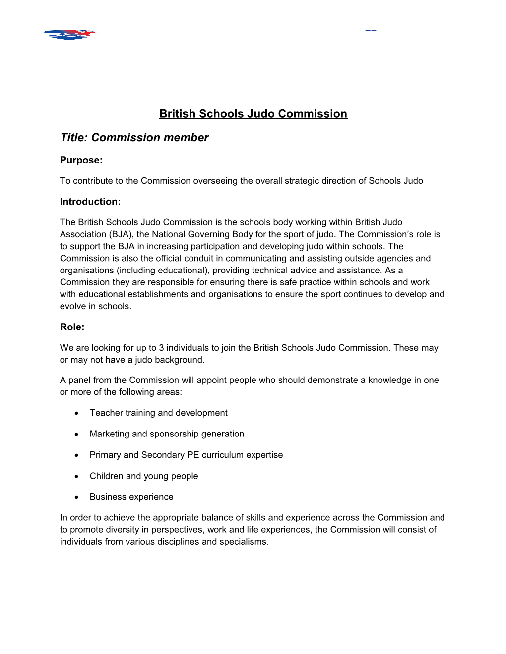 British Schools Judo Commission