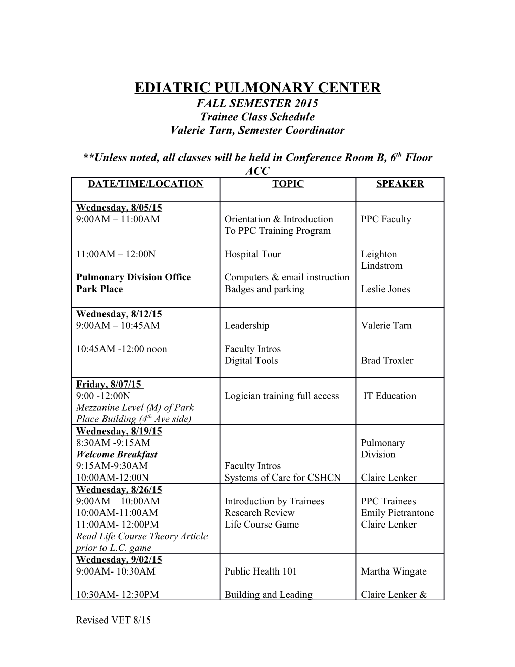 Pediatric Pulmonary Center