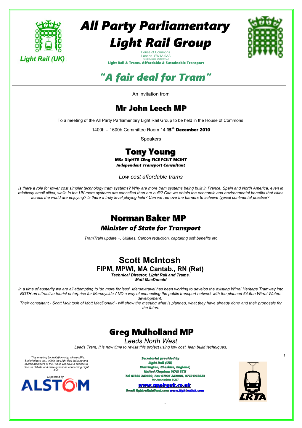 All-Party Parliamentary Group for Light Rail
