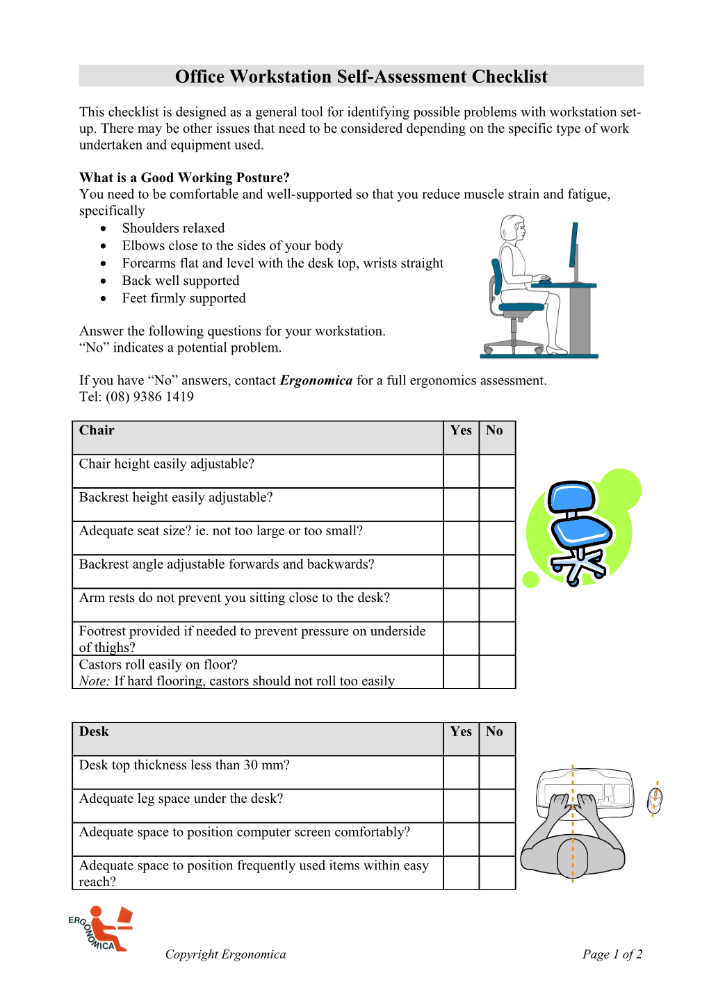 Self-Assessment Checklist