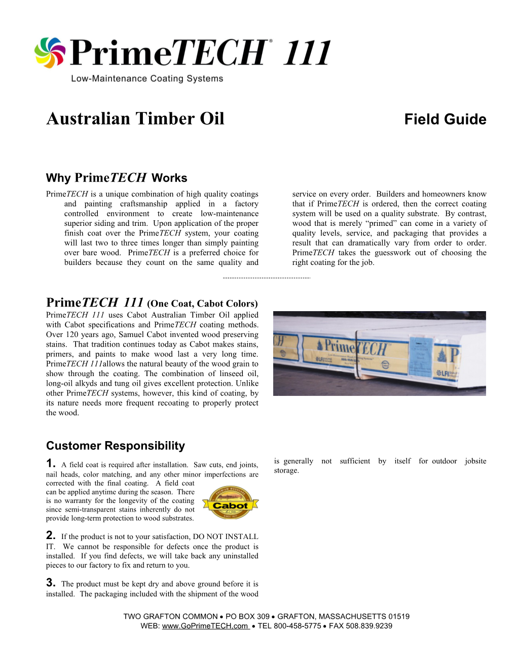 Australian Timber Oil Field Guide