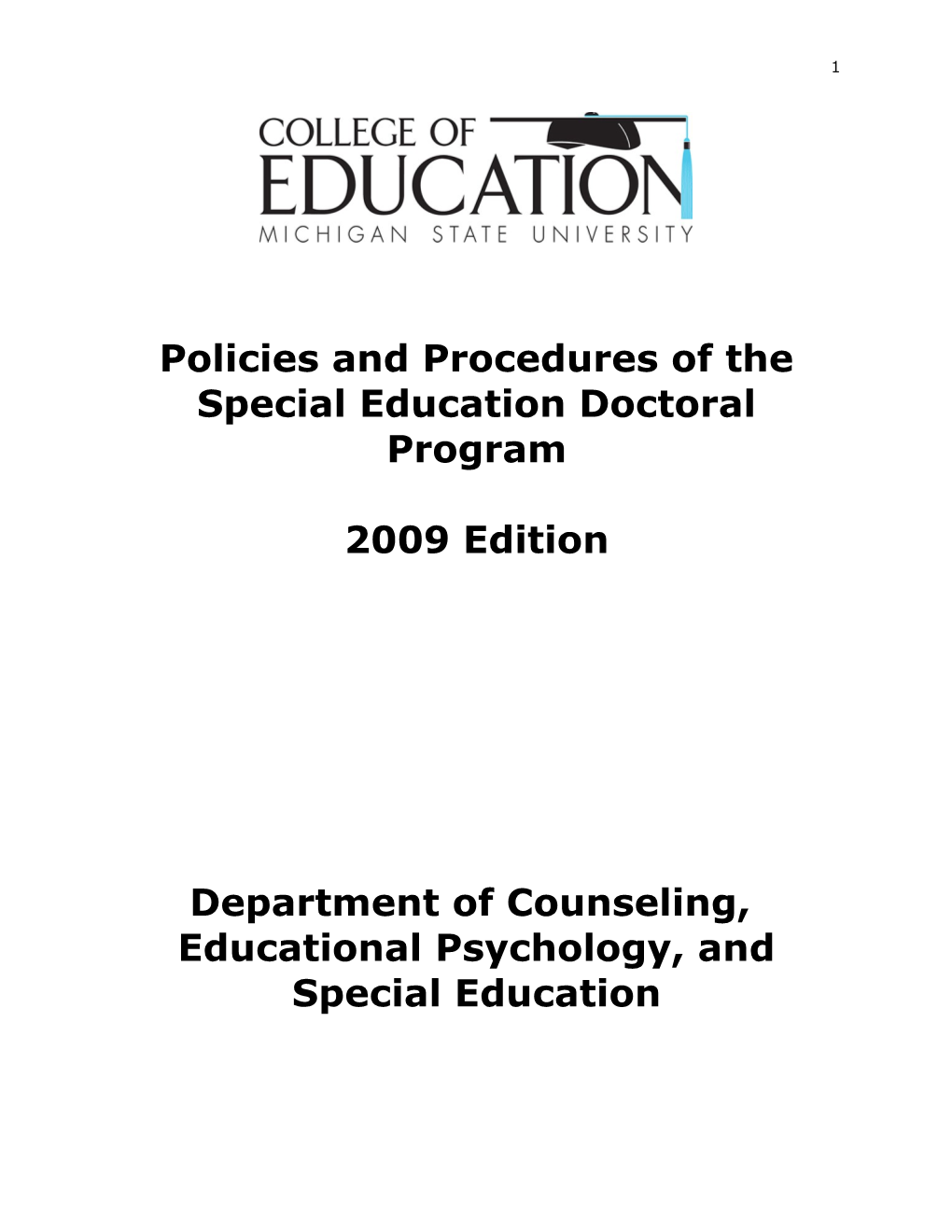 Policies and Procedures of The