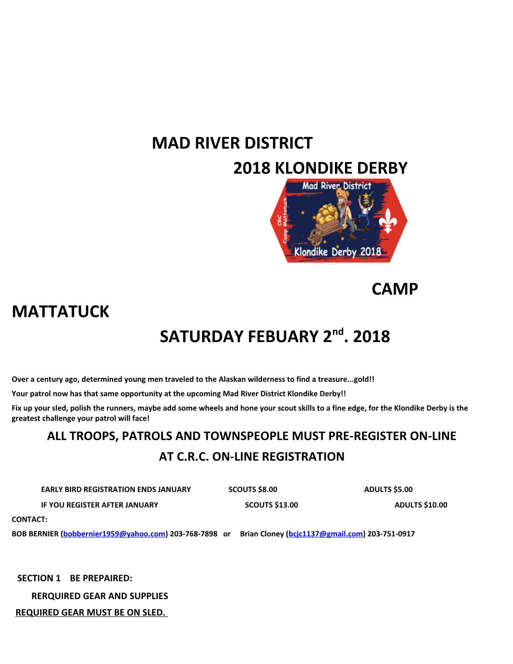 2018 Klondike Derby