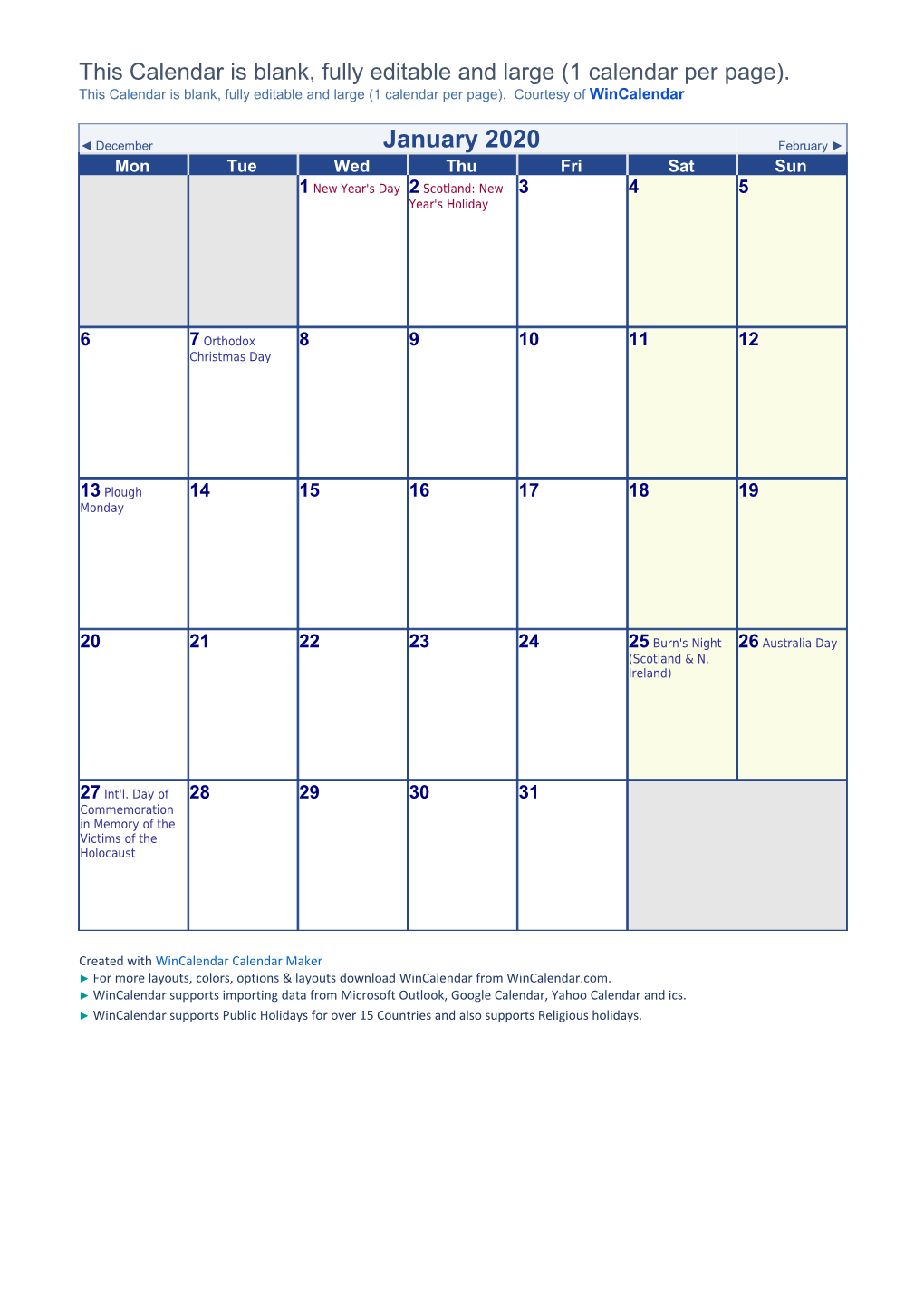 June 2020 UK Calendar with Holidays