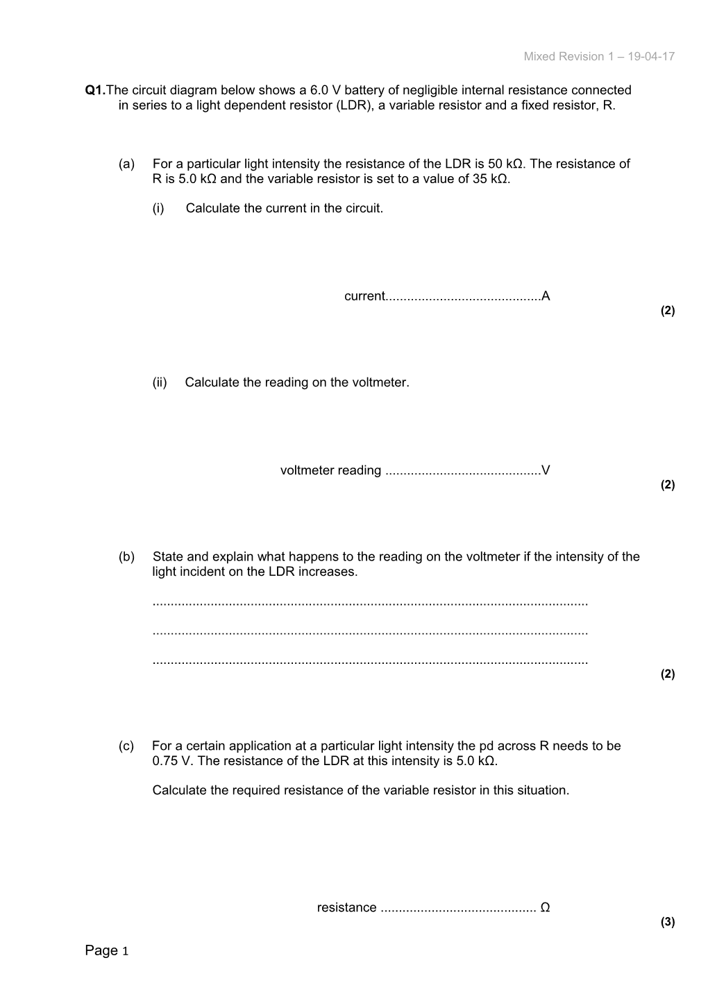 Mixed Revision 1 19-04-17