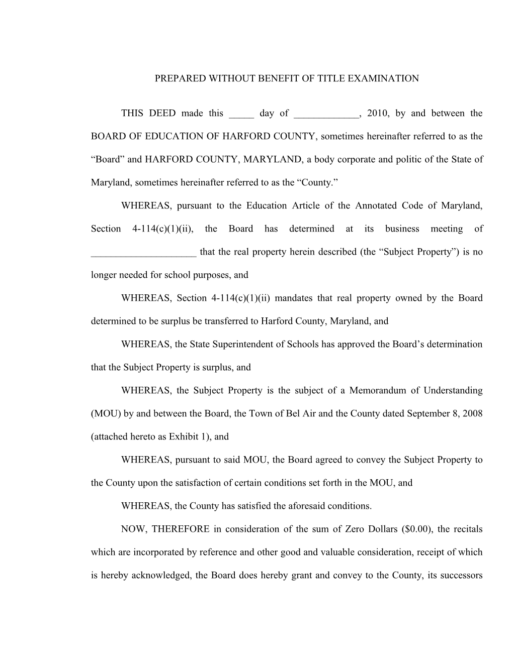 Deed of 45 East Gordon Street Surplus 10-25-10