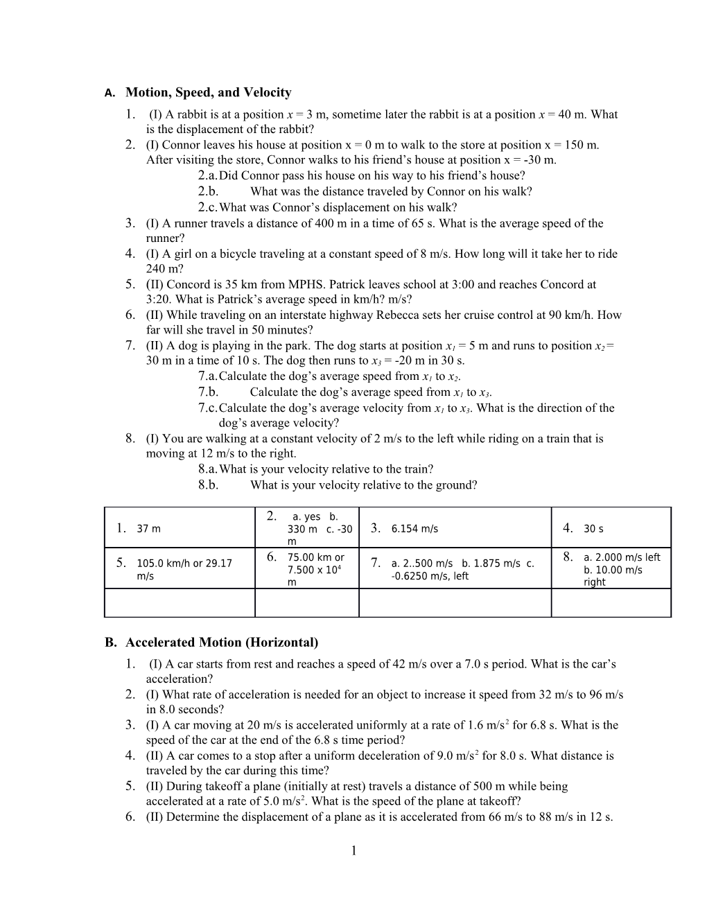 A. Motion, Speed, and Velocity