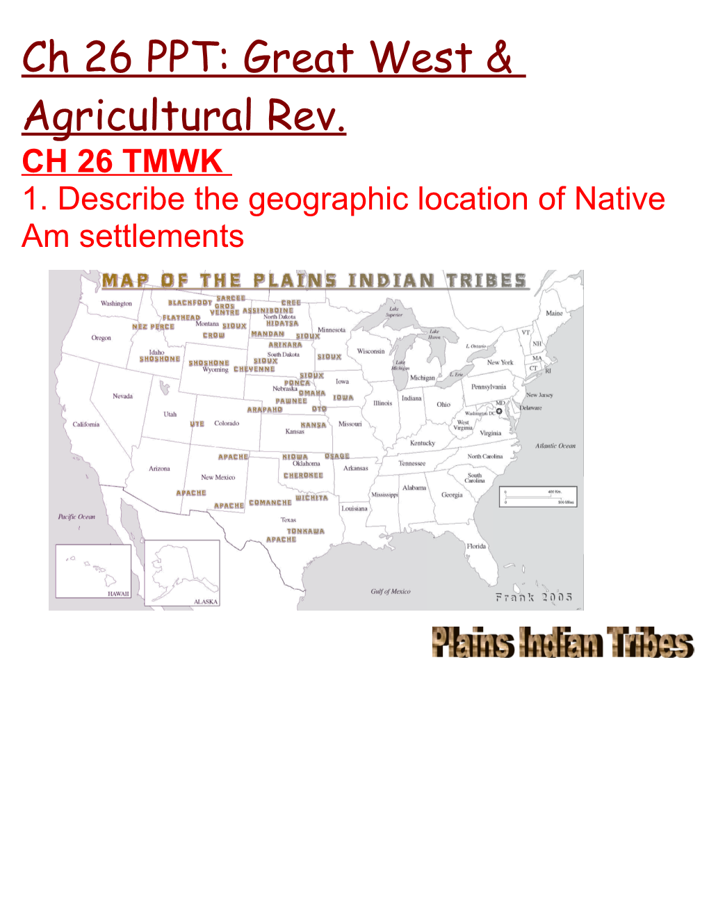 Ch 26 PPT: Great West & Agricultural Rev